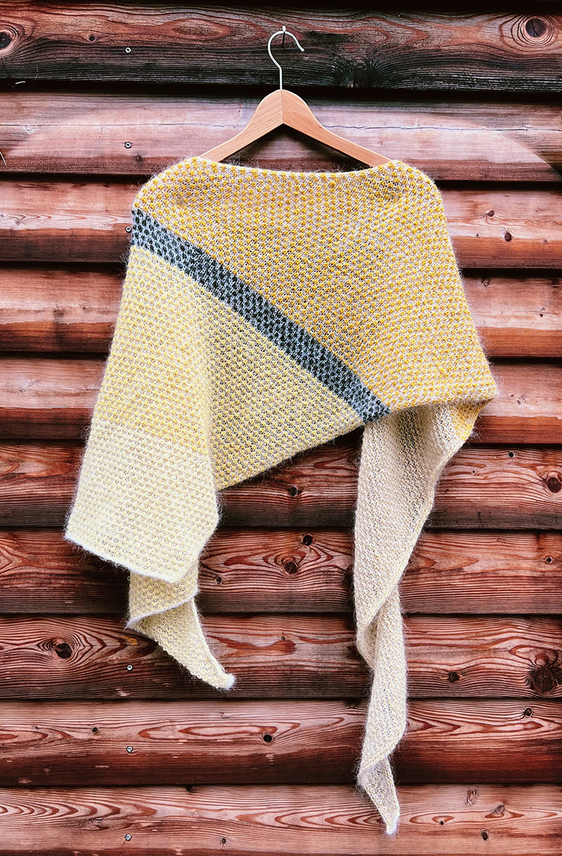 Strickset Zuckerwatte Tuch