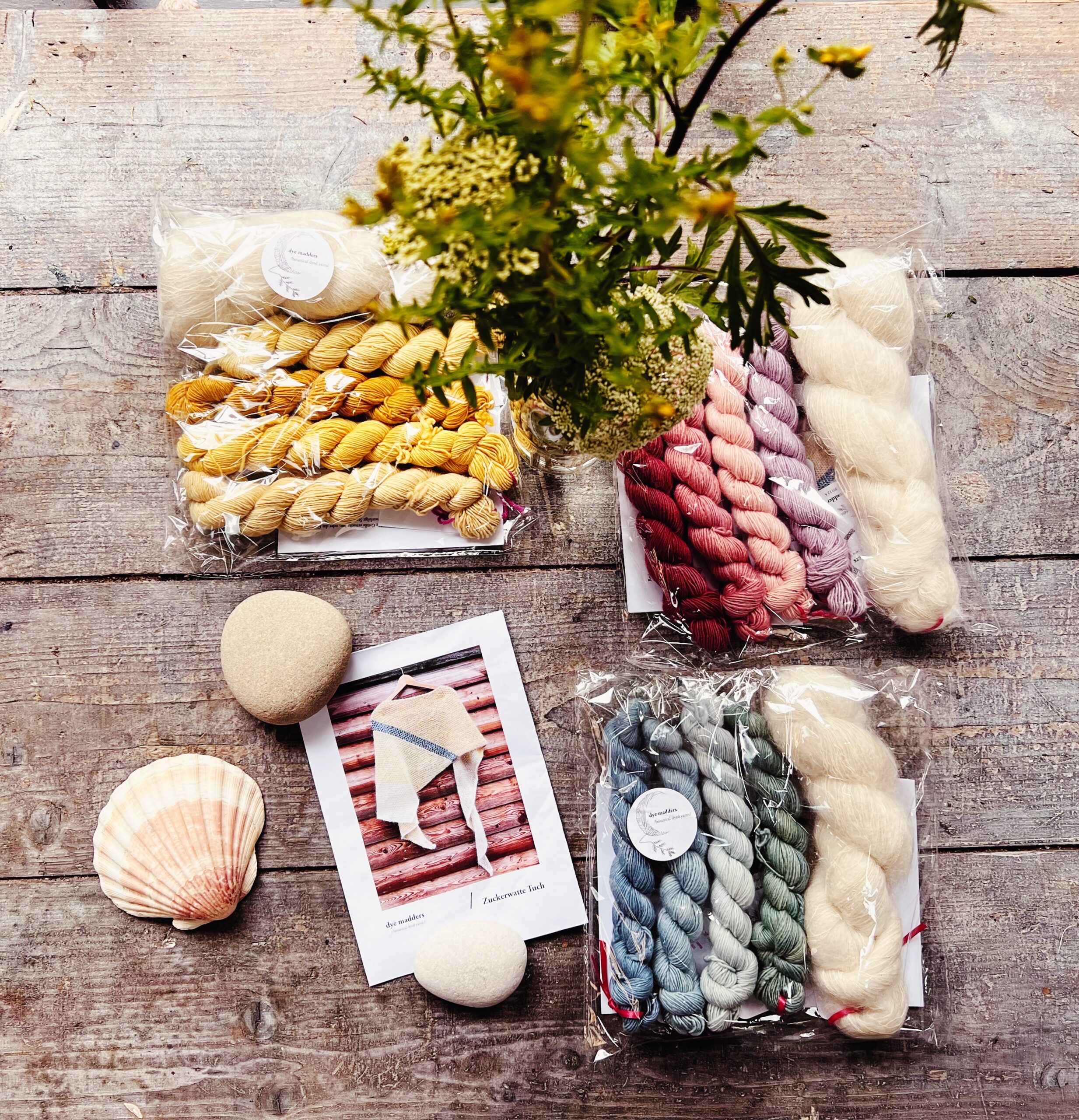 Strickset Zuckerwatte Tuch – Bild 6